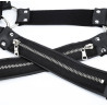 Generique Harnais en néoprène Cross Body Zip Noir